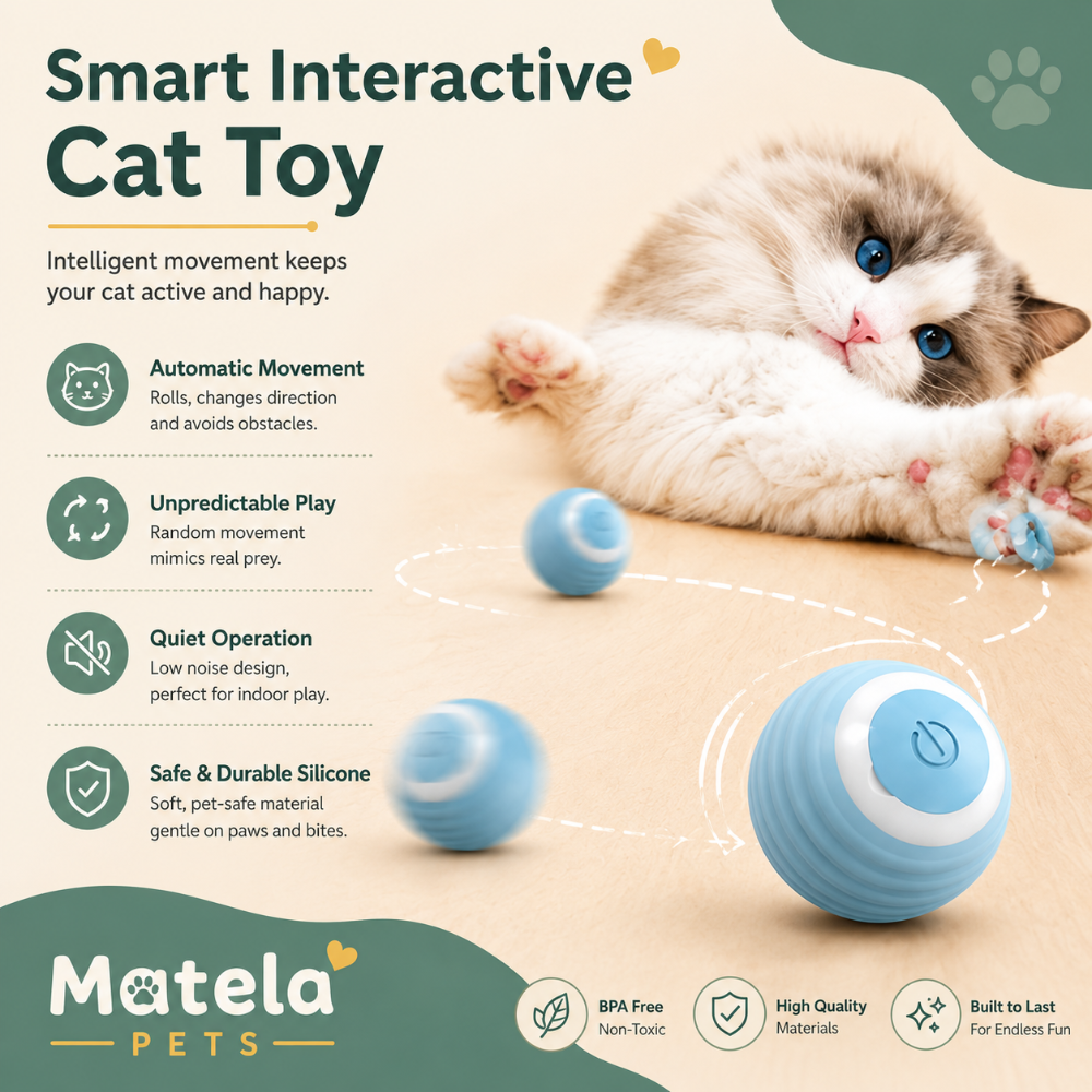 Smart Motion Ball – Interactive Cat Toy