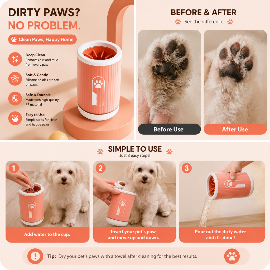 CleanPaws Foot Washer & Massager