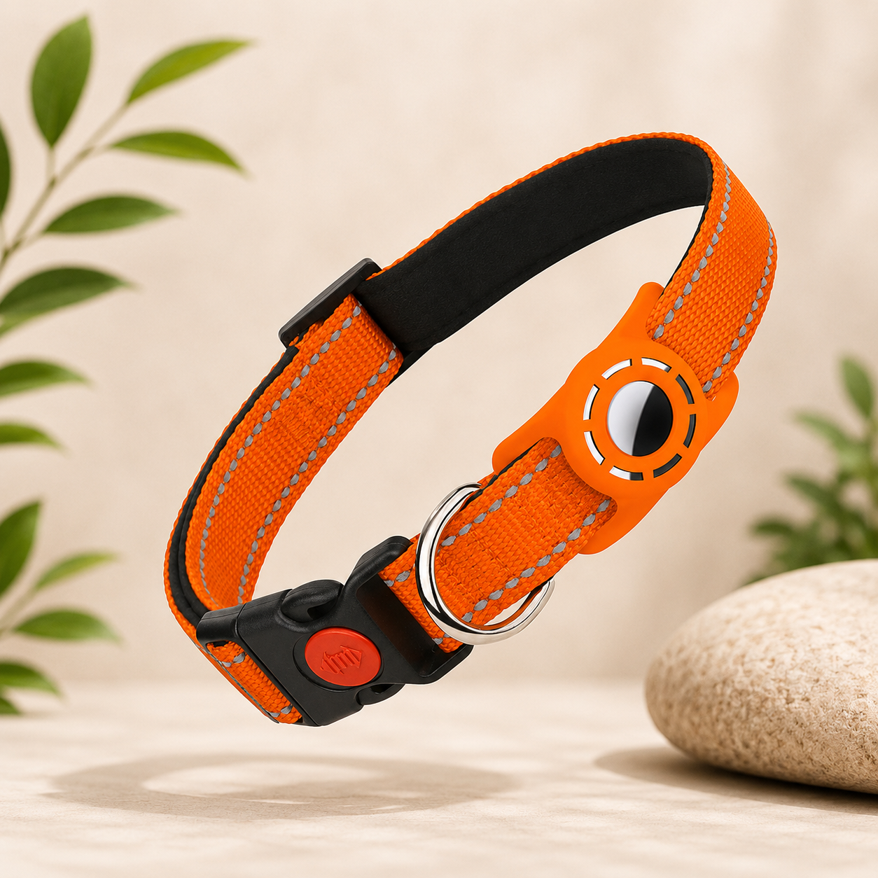 Reflective AirTag Holder Collar for Dogs & Cats