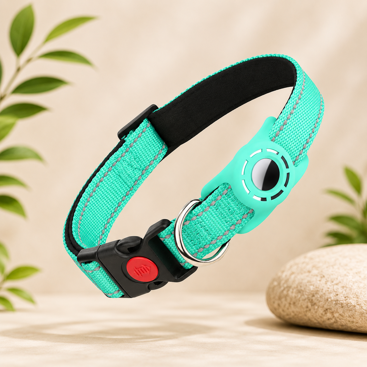 Reflective AirTag Holder Collar for Dogs & Cats
