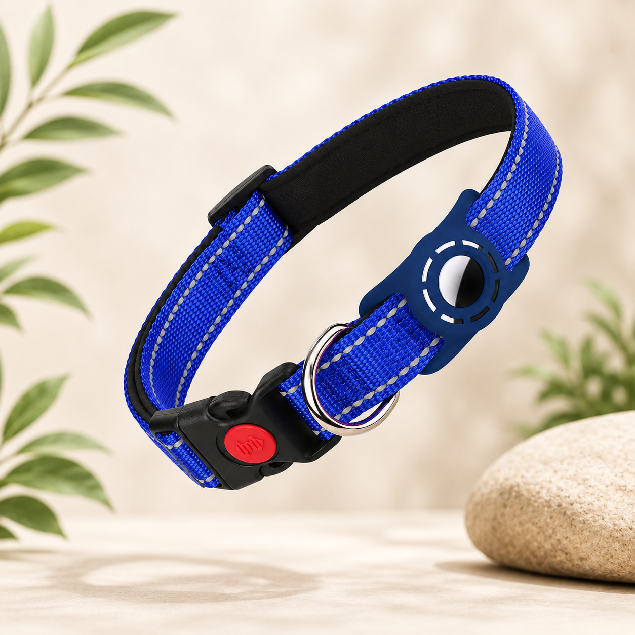Reflective AirTag Holder Collar for Dogs & Cats