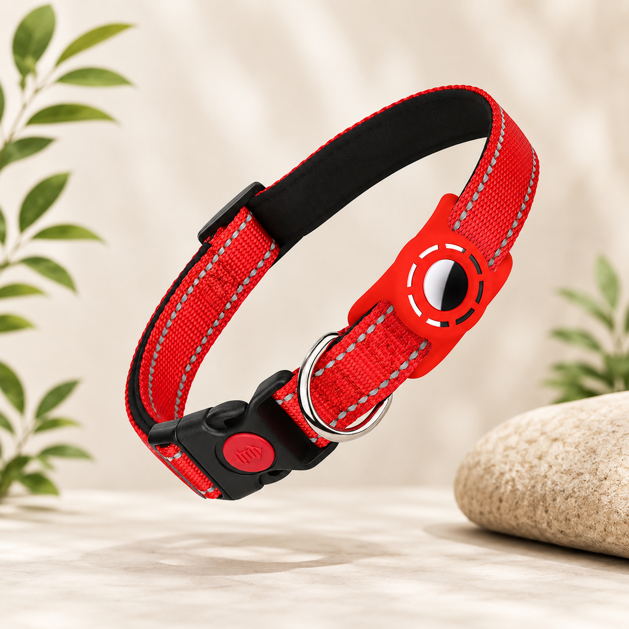 Reflective AirTag Holder Collar for Dogs & Cats