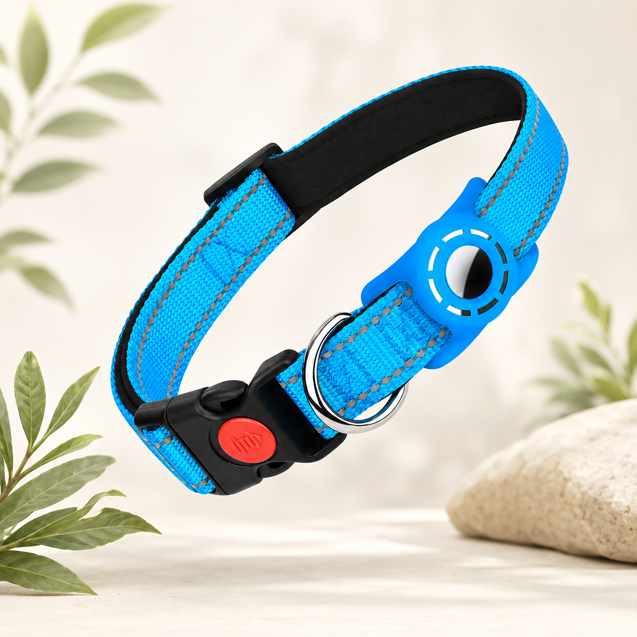 Reflective AirTag Holder Collar for Dogs & Cats